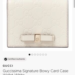 Gucci Cream Bow wallet